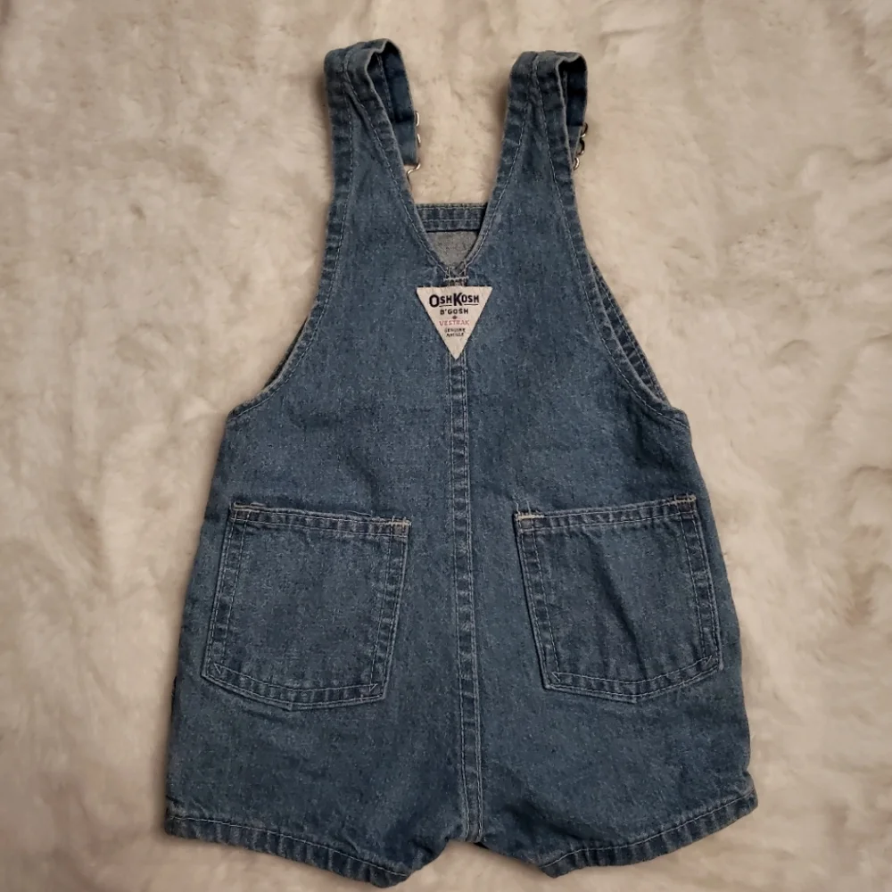 OshKosh B'Gosh Vintage Vestback Denim Overall Romper / Jumper